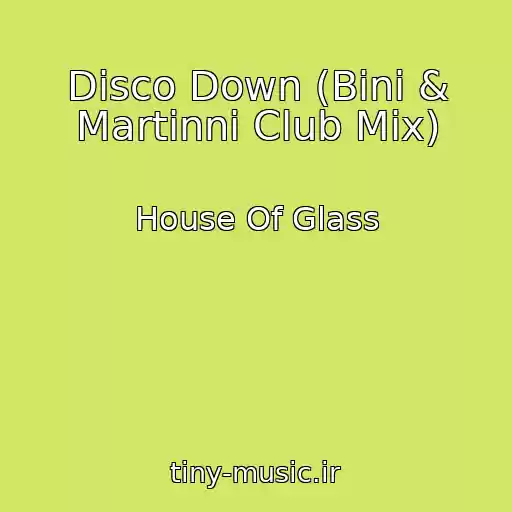 کاور آهنگ Disco Down (Bini & Martinni Club Mix) از House Of Glass