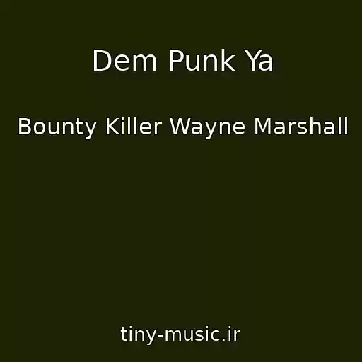 کاور آهنگ Dem Punk Ya از Bounty Killer Wayne Marshall