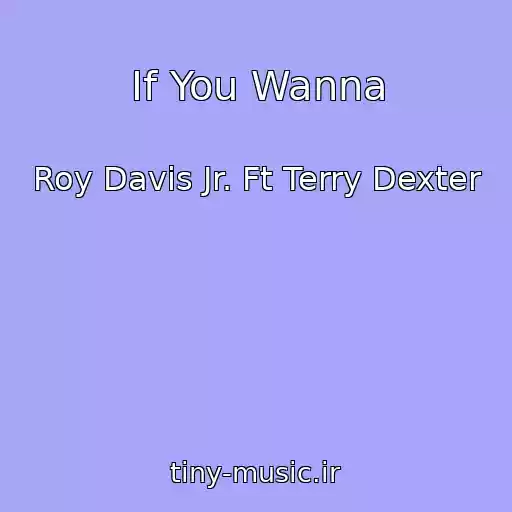 کاور آهنگ If You Wanna از Roy Davis Jr. Ft Terry Dexter