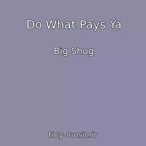 کاور آهنگ Do What Pays Ya از Big Shug