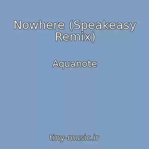 کاور آهنگ Nowhere (Speakeasy Remix) از Aquanote