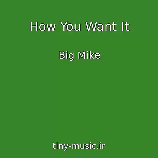 کاور آهنگ How You Want It از Big Mike