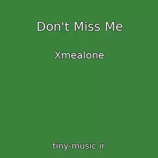 کاور آهنگ Don't Miss Me از Xmealone