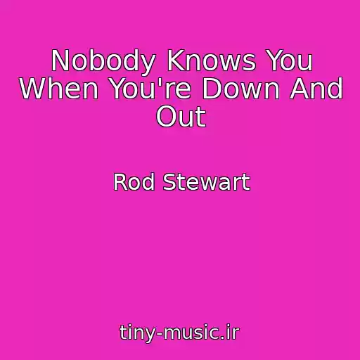 کاور آهنگ Nobody Knows You When You're Down And Out از Rod Stewart