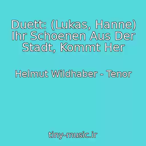 کاور آهنگ Duett: (Lukas, Hanne) Ihr Schoenen Aus Der Stadt, Kommt Her از Helmut Wildhaber - Tenor