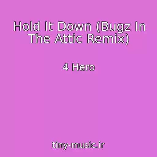 کاور آهنگ Hold It Down (Bugz In The Attic Remix) از 4 Hero
