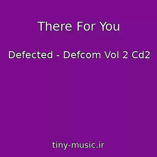 کاور آهنگ There For You از Defected - Defcom Vol 2 Cd2
