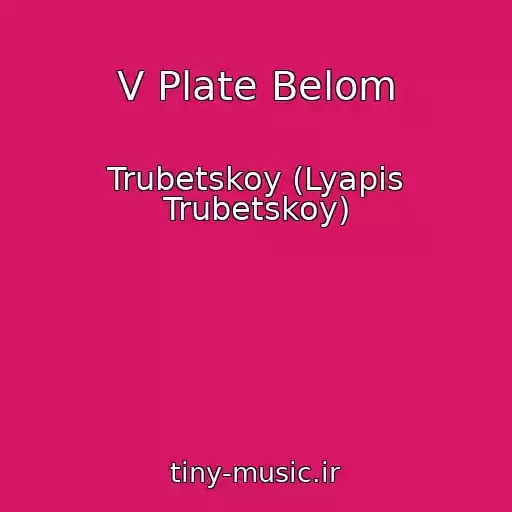کاور آهنگ V Plate Belom از Trubetskoy (Lyapis Trubetskoy)