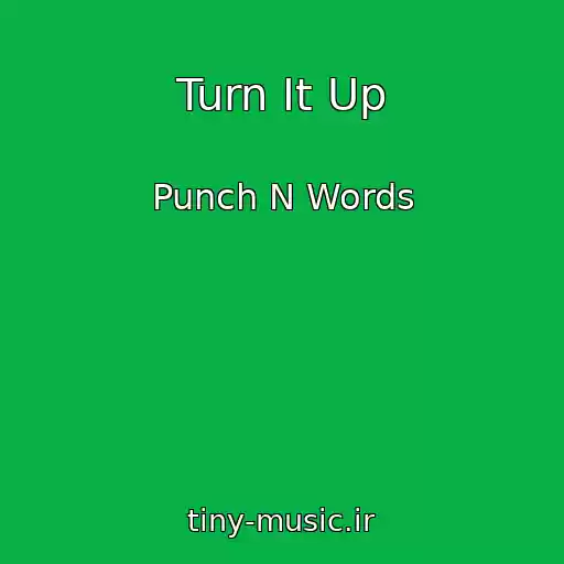 کاور آهنگ Turn It Up از Punch N Words