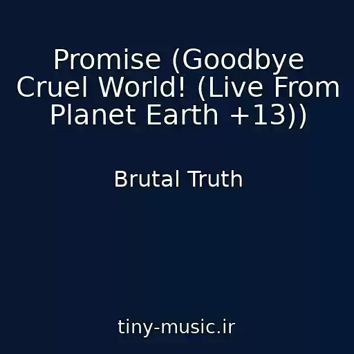 کاور آهنگ Promise (Goodbye Cruel World! (Live From Planet Earth +13)) از Brutal Truth