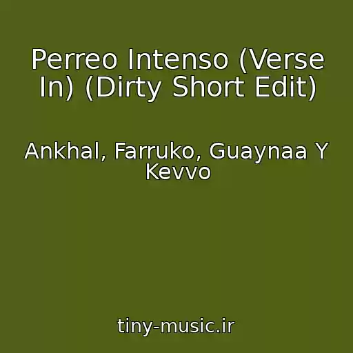 کاور آهنگ Perreo Intenso (Verse In) (Dirty Short Edit) از Ankhal, Farruko, Guaynaa Y Kevvo