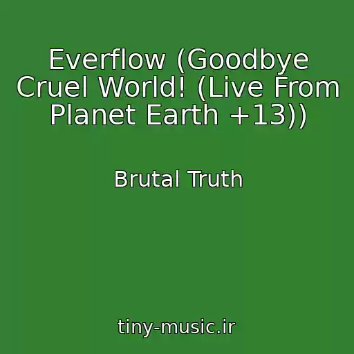 کاور آهنگ Everflow (Goodbye Cruel World! (Live From Planet Earth +13)) از Brutal Truth