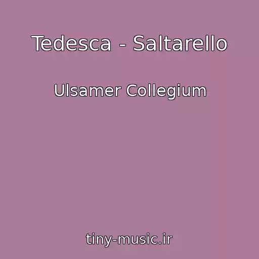 کاور آهنگ Tedesca - Saltarello از Ulsamer Collegium