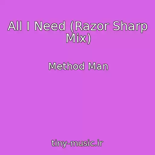 کاور آهنگ All I Need (Razor Sharp Mix) از Method Man