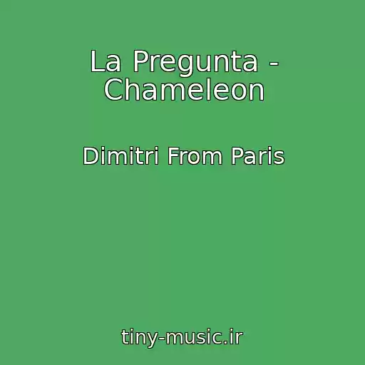 کاور آهنگ La Pregunta - Chameleon از Dimitri From Paris
