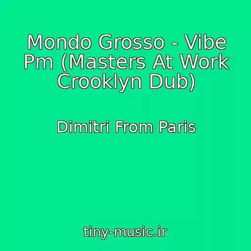 کاور آهنگ Mondo Grosso - Vibe Pm (Masters At Work Crooklyn Dub) از Dimitri From Paris
