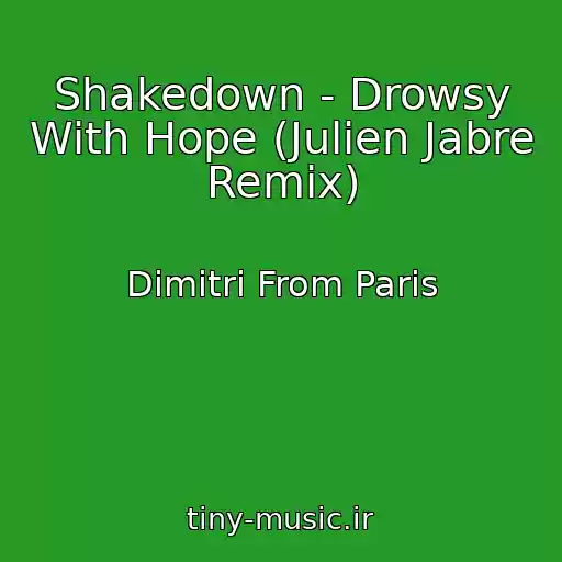 کاور آهنگ Shakedown - Drowsy With Hope (Julien Jabre Remix) از Dimitri From Paris