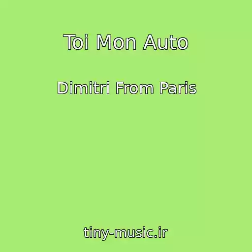 کاور آهنگ Toi Mon Auto از Dimitri From Paris