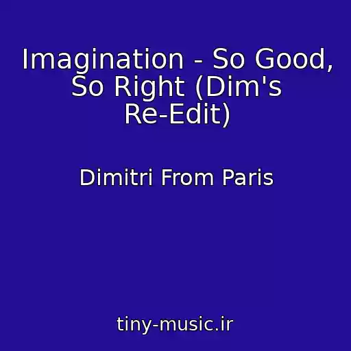 کاور آهنگ Imagination - So Good, So Right (Dim's Re-Edit) از Dimitri From Paris