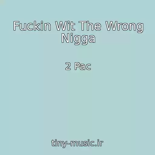 کاور آهنگ Fuckin Wit The Wrong Nigga از 2 Pac
