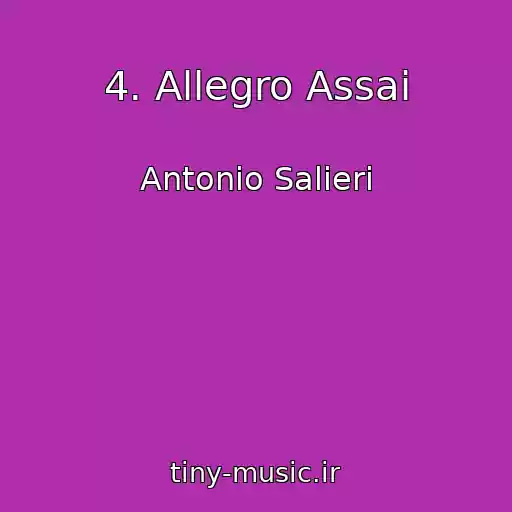 کاور آهنگ 4. Allegro Assai از Antonio Salieri