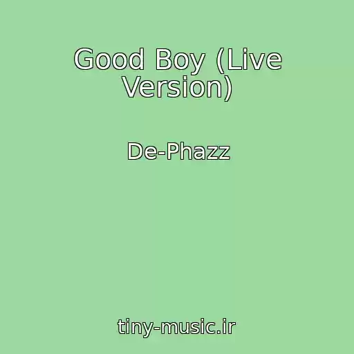 کاور آهنگ Good Boy (Live Version) از De-Phazz