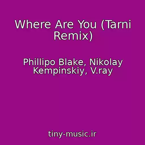 کاور آهنگ Where Are You (Tarni Remix) از Phillipo Blake, Nikolay Kempinskiy, V.ray