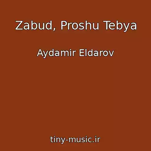 کاور آهنگ Zabud, Proshu Tebya از Aydamir Eldarov