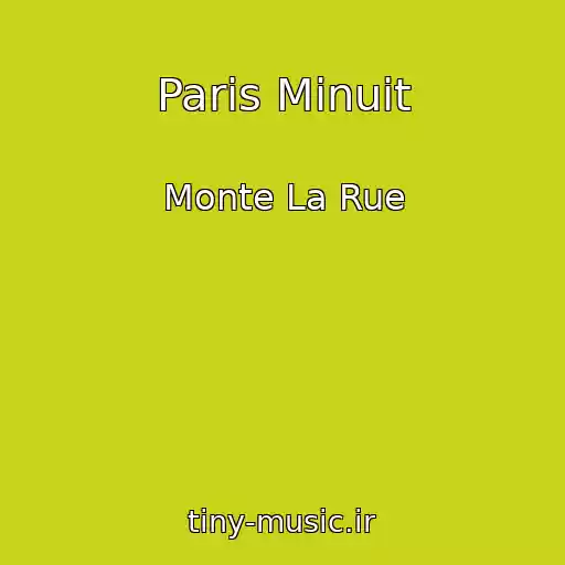کاور آهنگ Paris Minuit از Monte La Rue