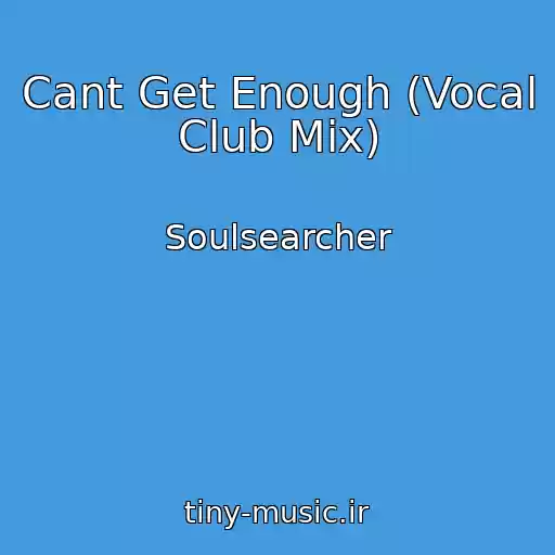 کاور آهنگ Cant Get Enough (Vocal Club Mix) از Soulsearcher