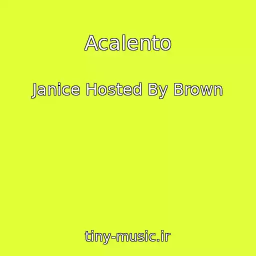 کاور آهنگ Acalento از Janice Hosted By Brown