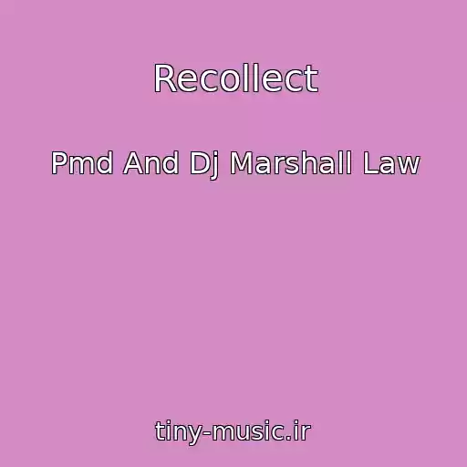 کاور آهنگ Recollect از Pmd And Dj Marshall Law