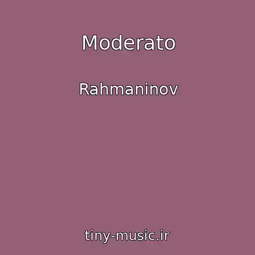 کاور آهنگ Moderato از Rahmaninov