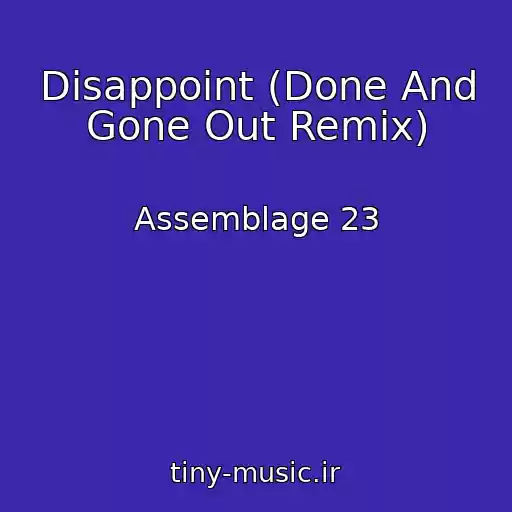 کاور آهنگ Disappoint (Done And Gone Out Remix) از Assemblage 23