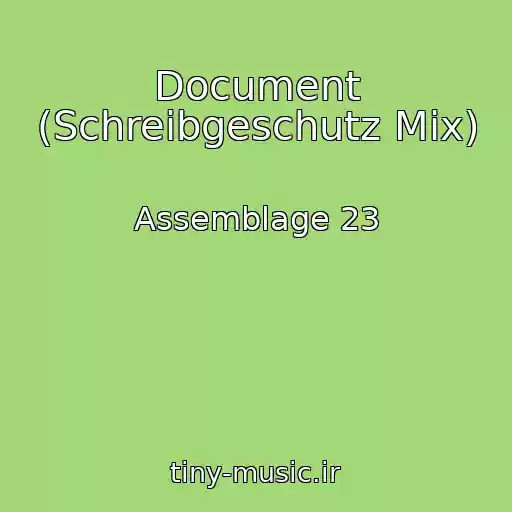 کاور آهنگ Document (Schreibgeschutz Mix) از Assemblage 23