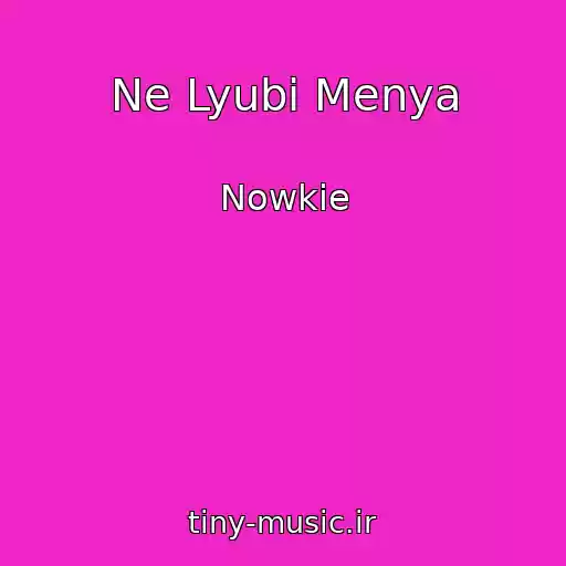 کاور آهنگ Ne Lyubi Menya از Nowkie