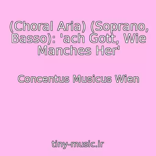 کاور آهنگ (Choral Aria) (Soprano, Basso): 'ach Gott, Wie Manches Her' از Concentus Musicus Wien