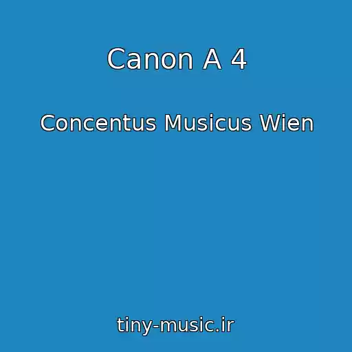 کاور آهنگ Canon A 4 از Concentus Musicus Wien