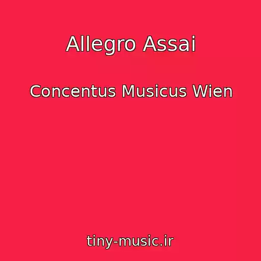 کاور آهنگ Allegro Assai از Concentus Musicus Wien