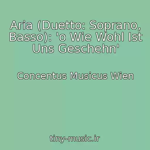 کاور آهنگ Aria (Duetto: Soprano, Basso): 'o Wie Wohl Ist Uns Geschehn' از Concentus Musicus Wien