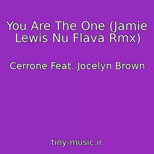 کاور آهنگ You Are The One (Jamie Lewis Nu Flava Rmx) از Cerrone Feat. Jocelyn Brown