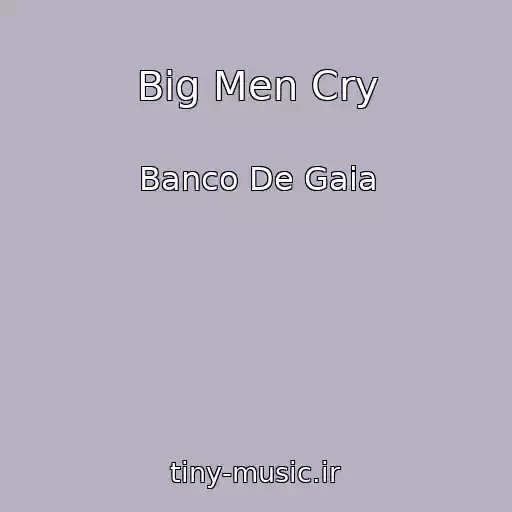 کاور آهنگ Big Men Cry از Banco De Gaia