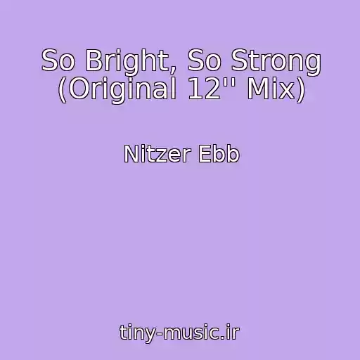 کاور آهنگ So Bright, So Strong (Original 12'' Mix) از Nitzer Ebb