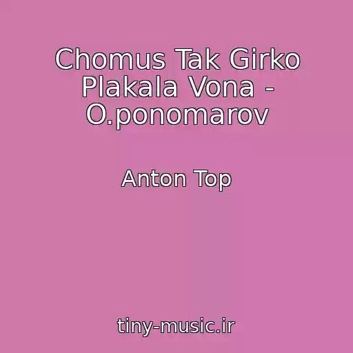 کاور آهنگ Chomus Tak Gіrko Plakala Vona - O.ponomarov از Anton Top