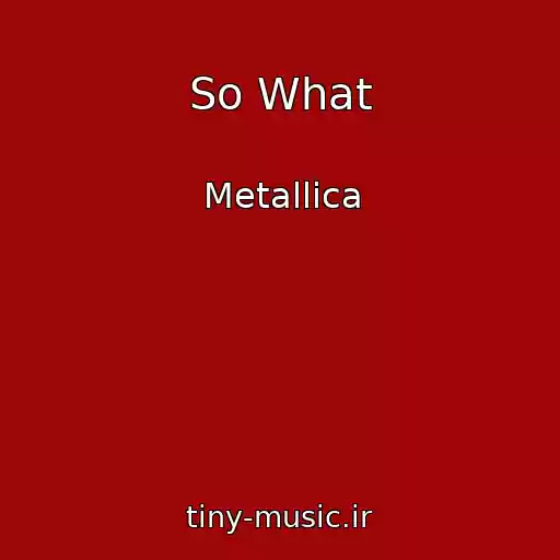 کاور آهنگ So What از Metallica