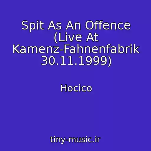 کاور آهنگ Spit As An Offence (Live At Kamenz-Fahnenfabrik 30.11.1999) از Hocico