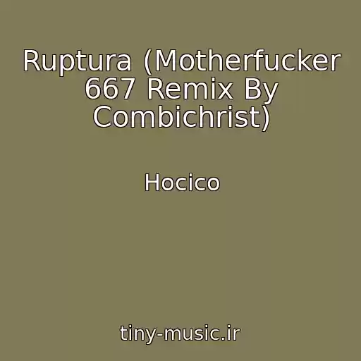 کاور آهنگ Ruptura (Motherfucker 667 Remix By Combichrist) از Hocico