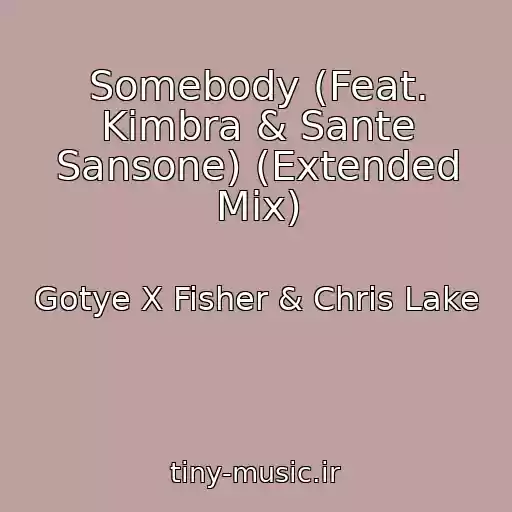 کاور آهنگ Somebody (Feat. Kimbra & Sante Sansone) (Extended Mix) از Gotye X Fisher & Chris Lake