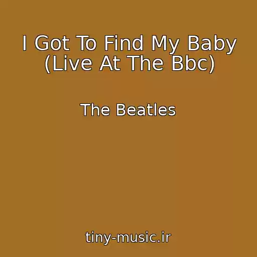 کاور آهنگ I Got To Find My Baby (Live At The Bbc) از The Beatles
