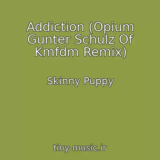 کاور آهنگ Addiction (Opium Gunter Schulz Of Kmfdm Remix) از Skinny Puppy